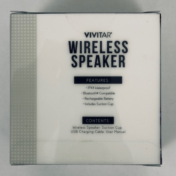 VIVITAR Bluetooth/Wireless/Waterproof IPX4/Rechargeable Speakers (Set of 2) NIB - Picture 3 of 5